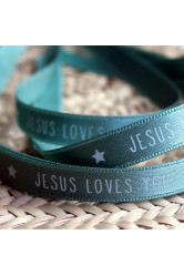 Bracelet ruban jesus loves you