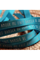 Bracelet rubans  ton amour me fait danser de joie ! 