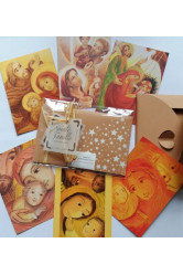 Lot de 6 cartes sainte famille avec jolie enveloppe