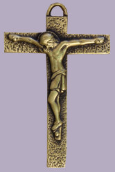 Croix christ bronze