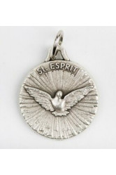 Medaille st esprit en metal argente