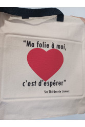 Sac en jute ma folie a moi c'est d'esperer