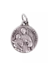 Medaille st raphael metal argente 1.5