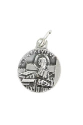 Medaille ste genevieve frappee en metal argentee 1.5