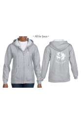 Sweat gris enfants 12-14 ans all for jesus